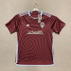 Colorado Rapids Jersey Mens XL Burgundy Red Adidas Home Kit MLS Soccer 2023
